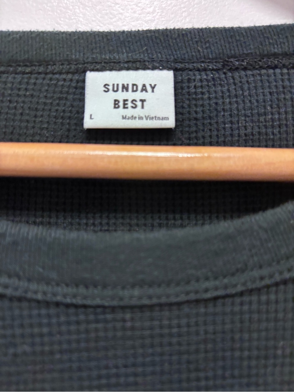 2/$15 Aritzia Sunday Best Baby Waffle Longsleeve Relaxed waffle-knit longsleeve - Picture 3 of 14